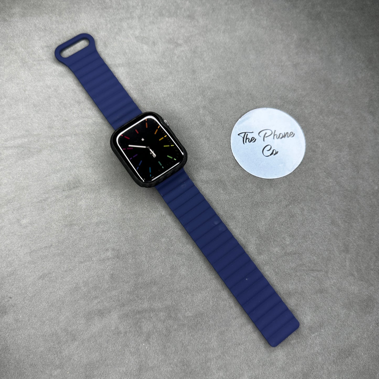 Magnetic Silicone Wave Textured Apple Watch Strap