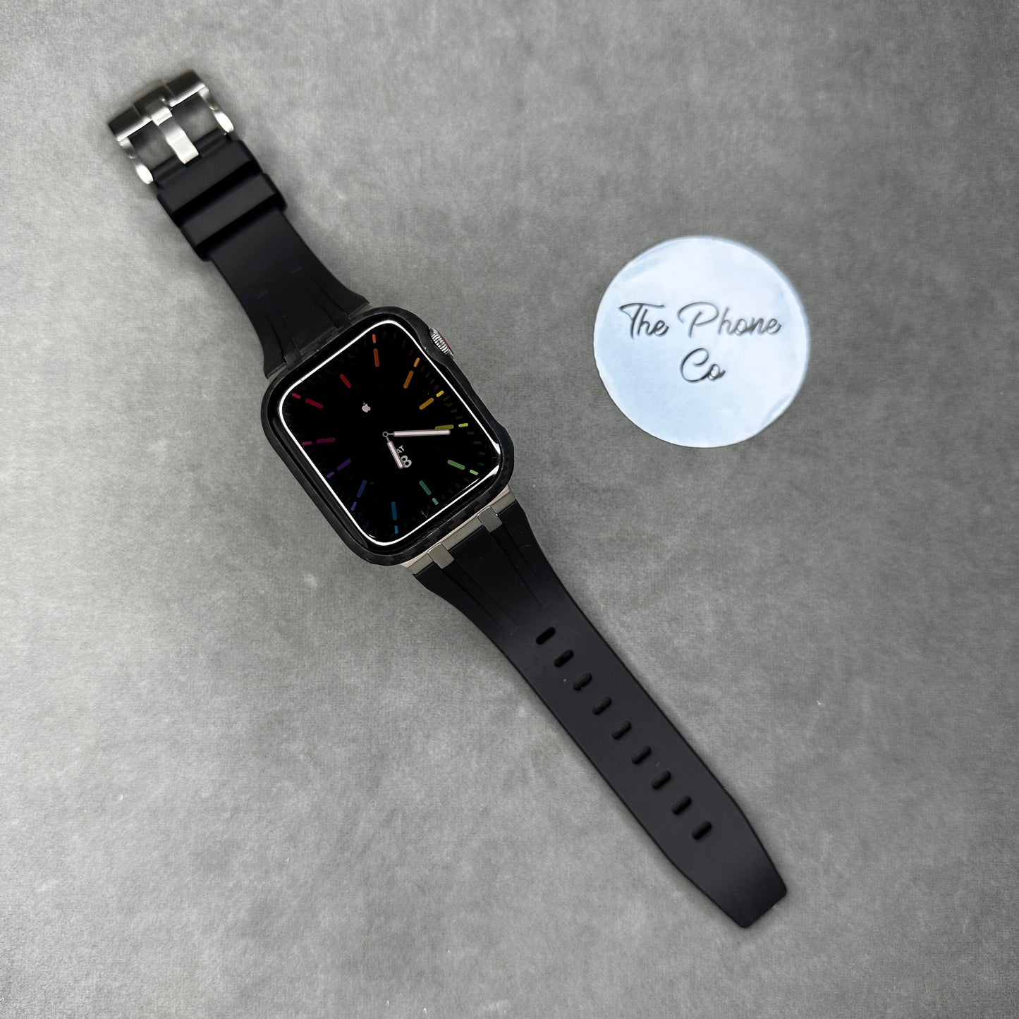 Rubber with Metal Buckle Apple Watch Strap