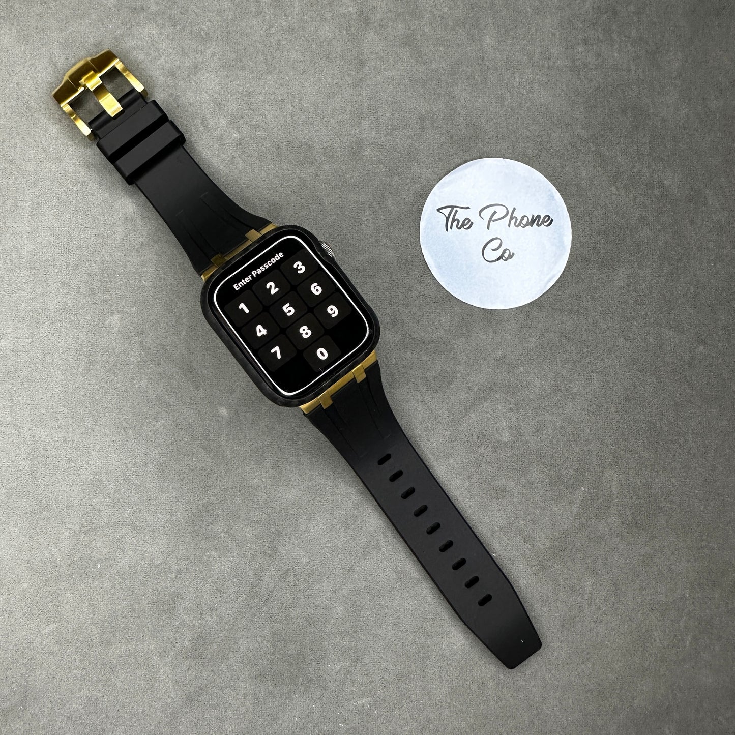Rubber with Metal Buckle Apple Watch Strap