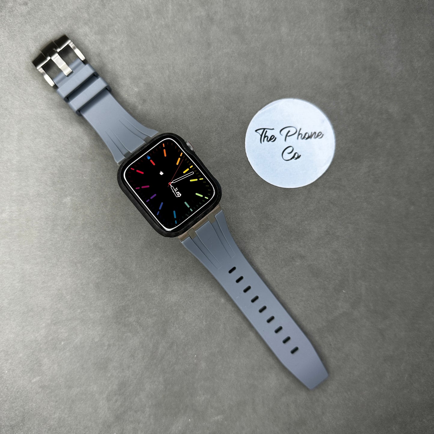 Rubber with Metal Buckle Apple Watch Strap