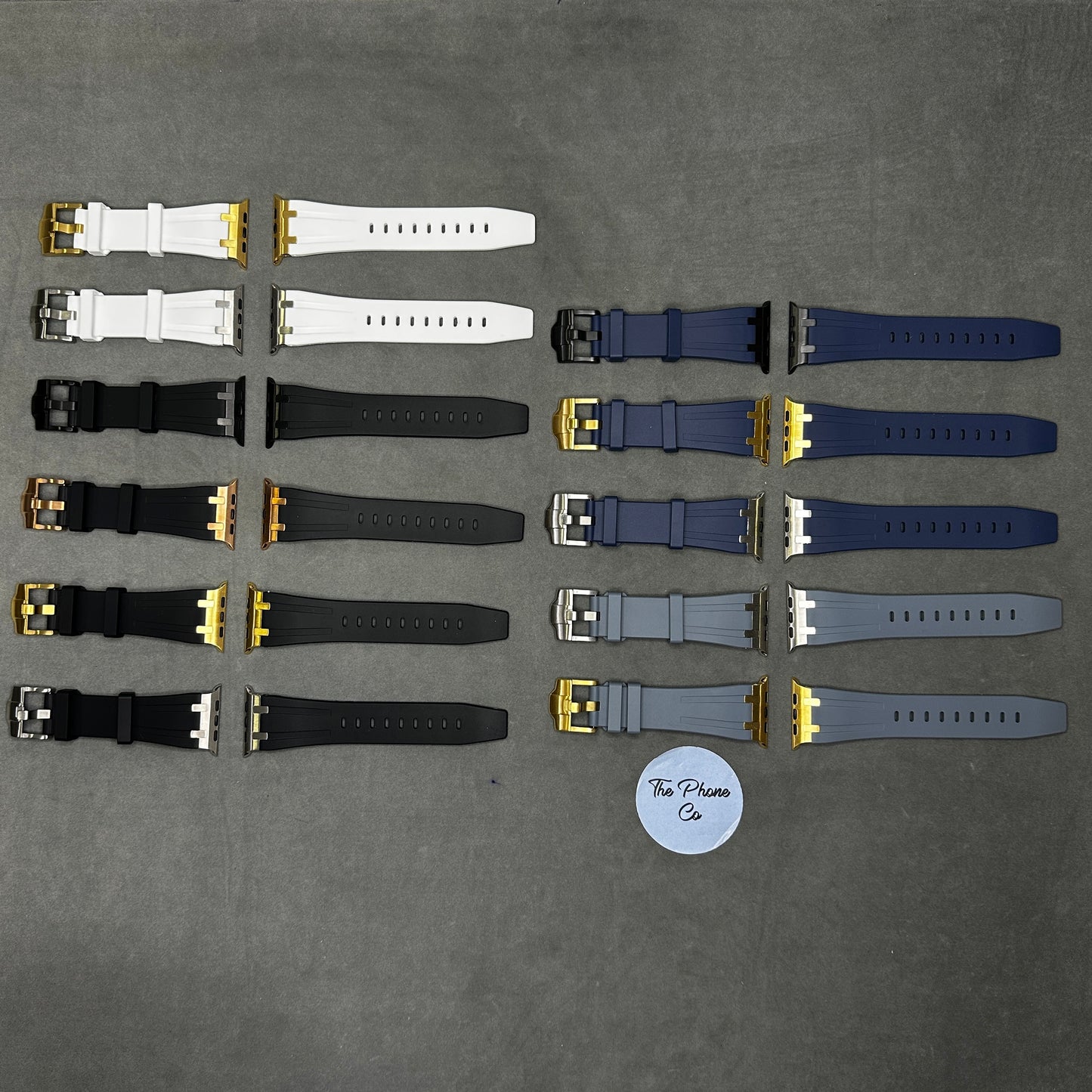 Rubber with Metal Buckle Apple Watch Strap