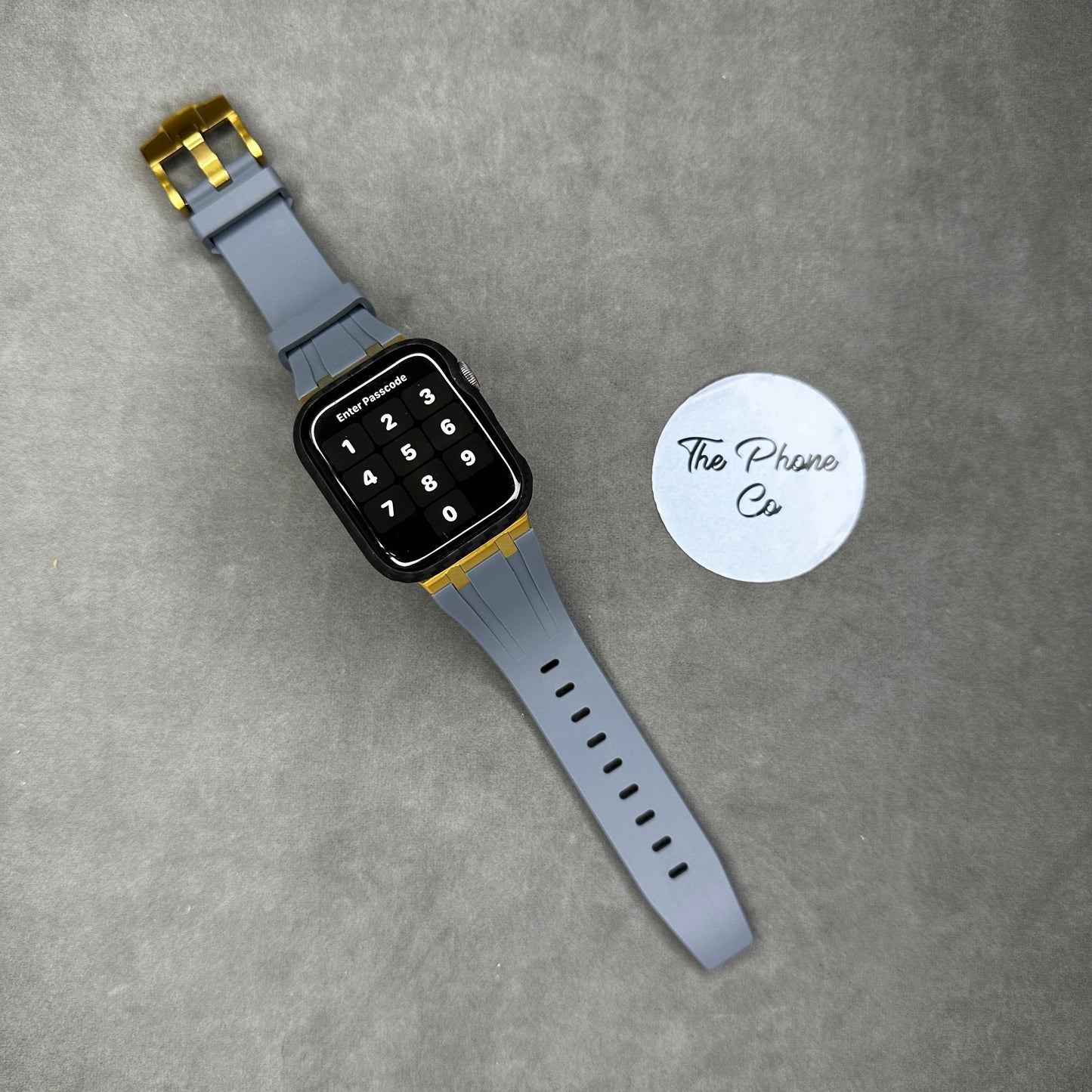 Rubber with Metal Buckle Apple Watch Strap