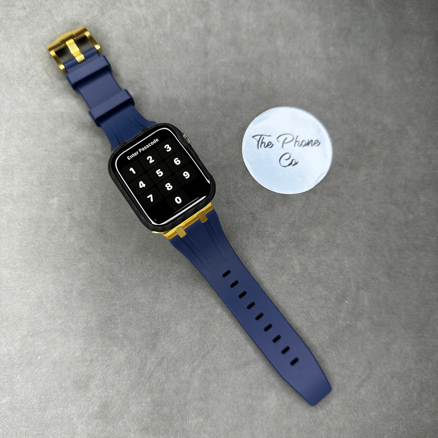 Rubber with Metal Buckle Apple Watch Strap
