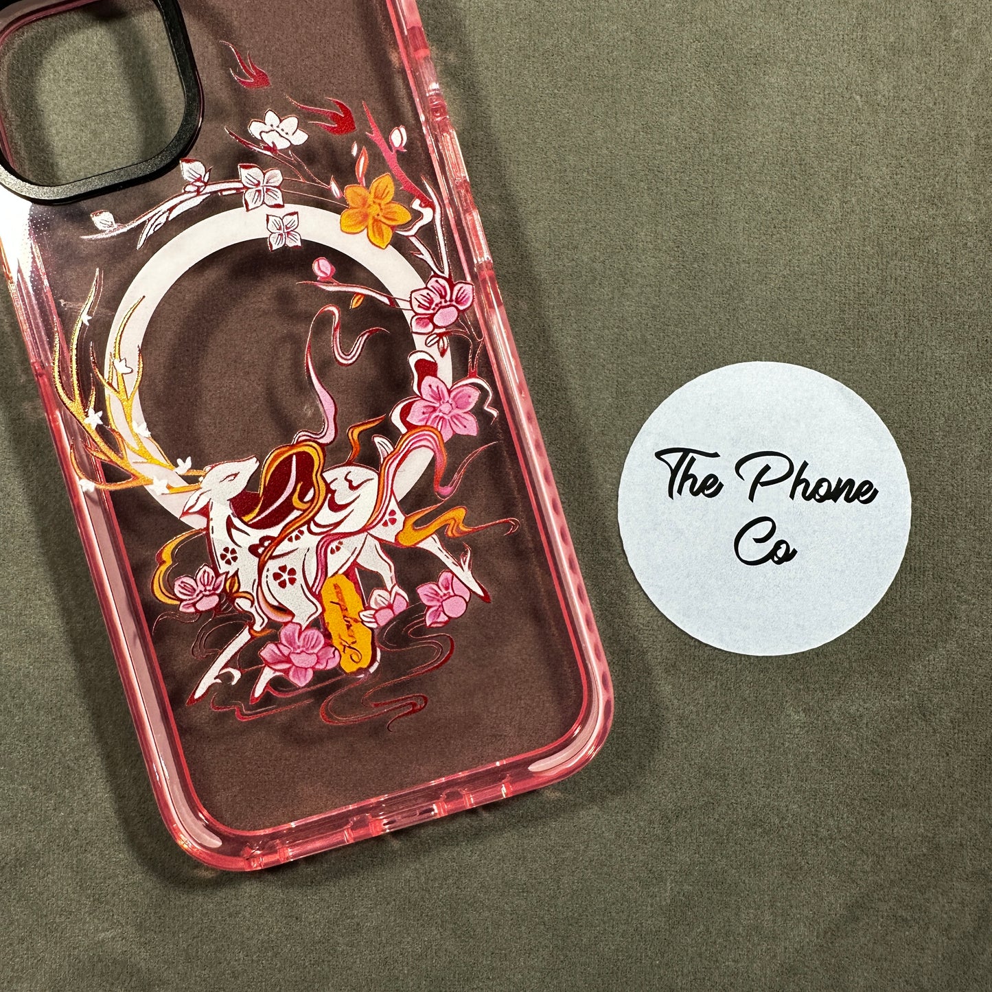 Pink Deer Floral MagSafe Case