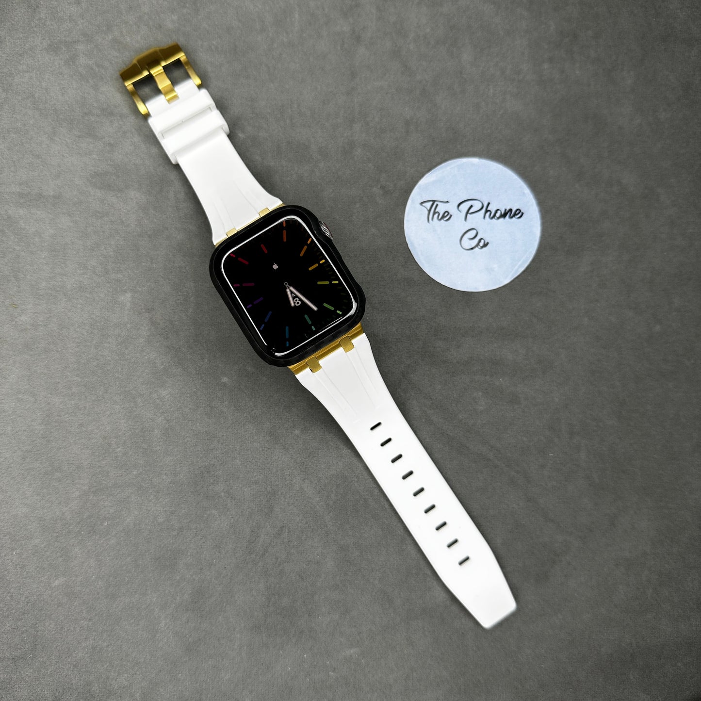 Rubber with Metal Buckle Apple Watch Strap