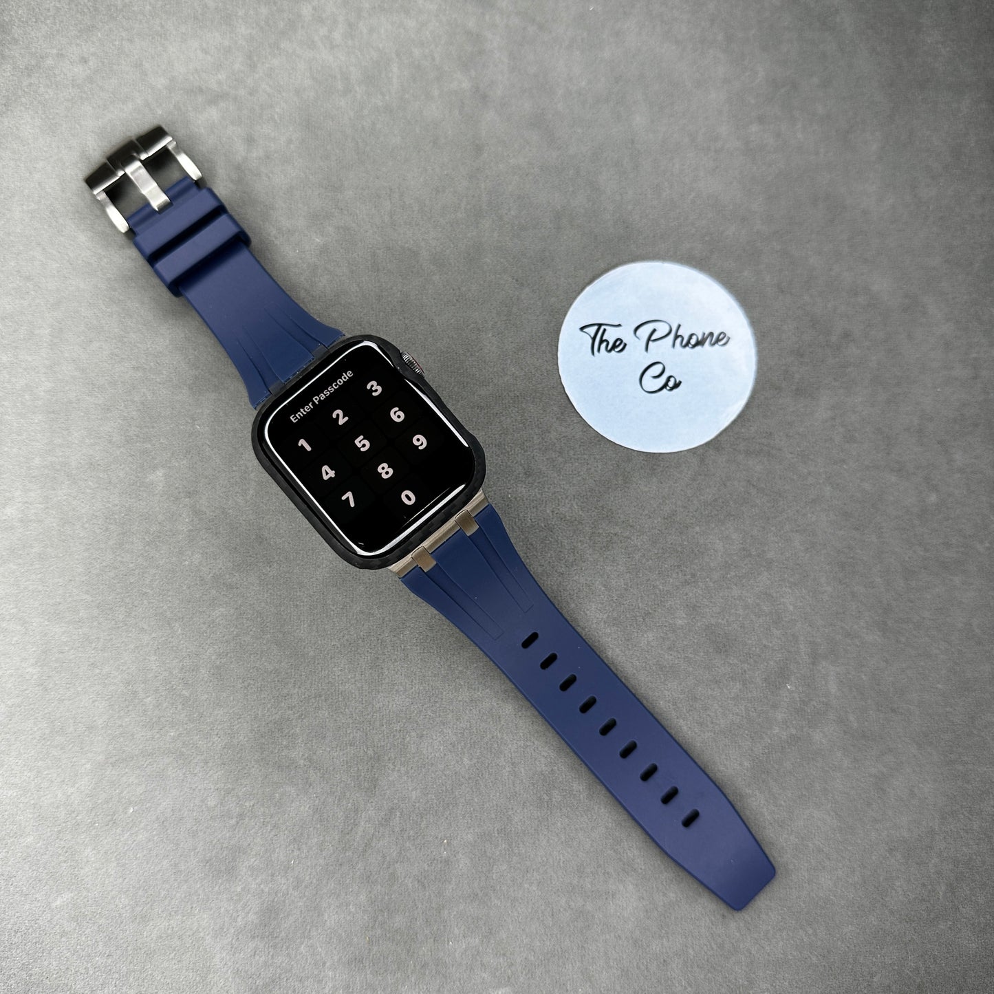 Rubber with Metal Buckle Apple Watch Strap