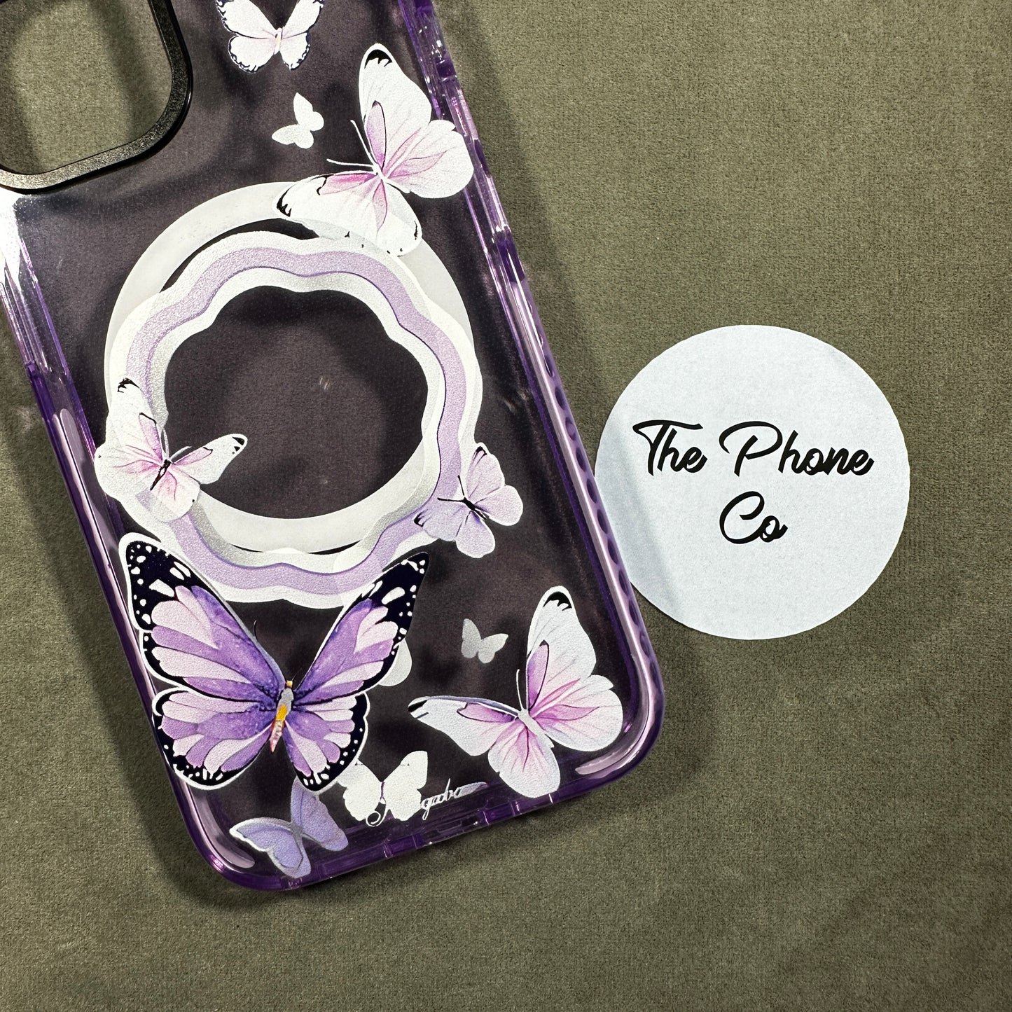 Purple Butterfly MagSafe Case