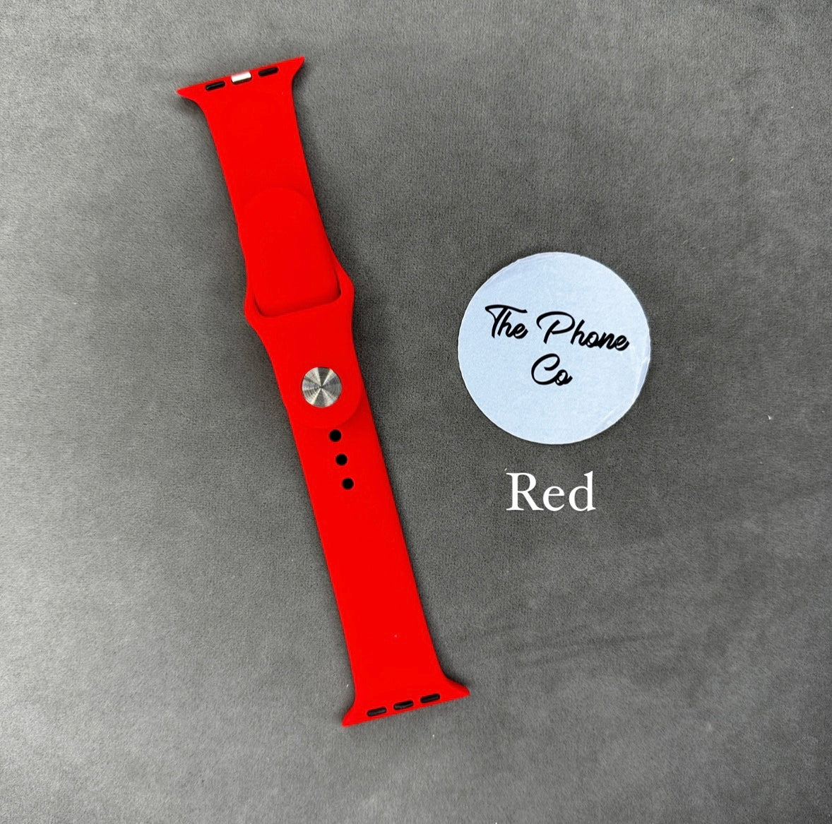 Silicone Solid Color Apple Watch Strap