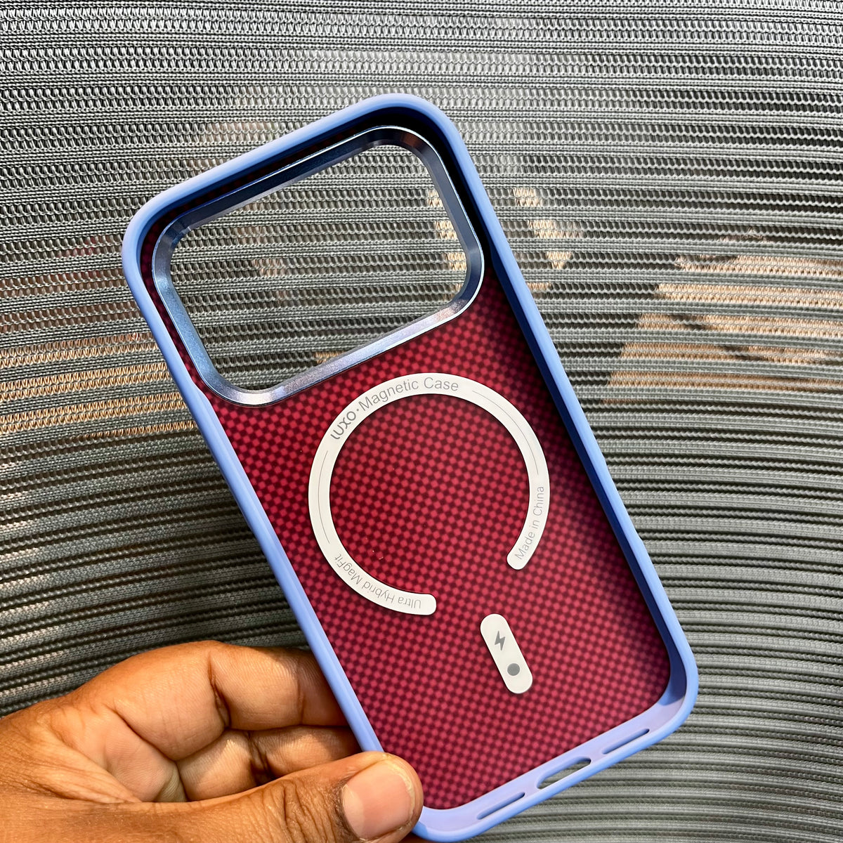 Carbon Fiber Ocean Wave Textured iPhone Case