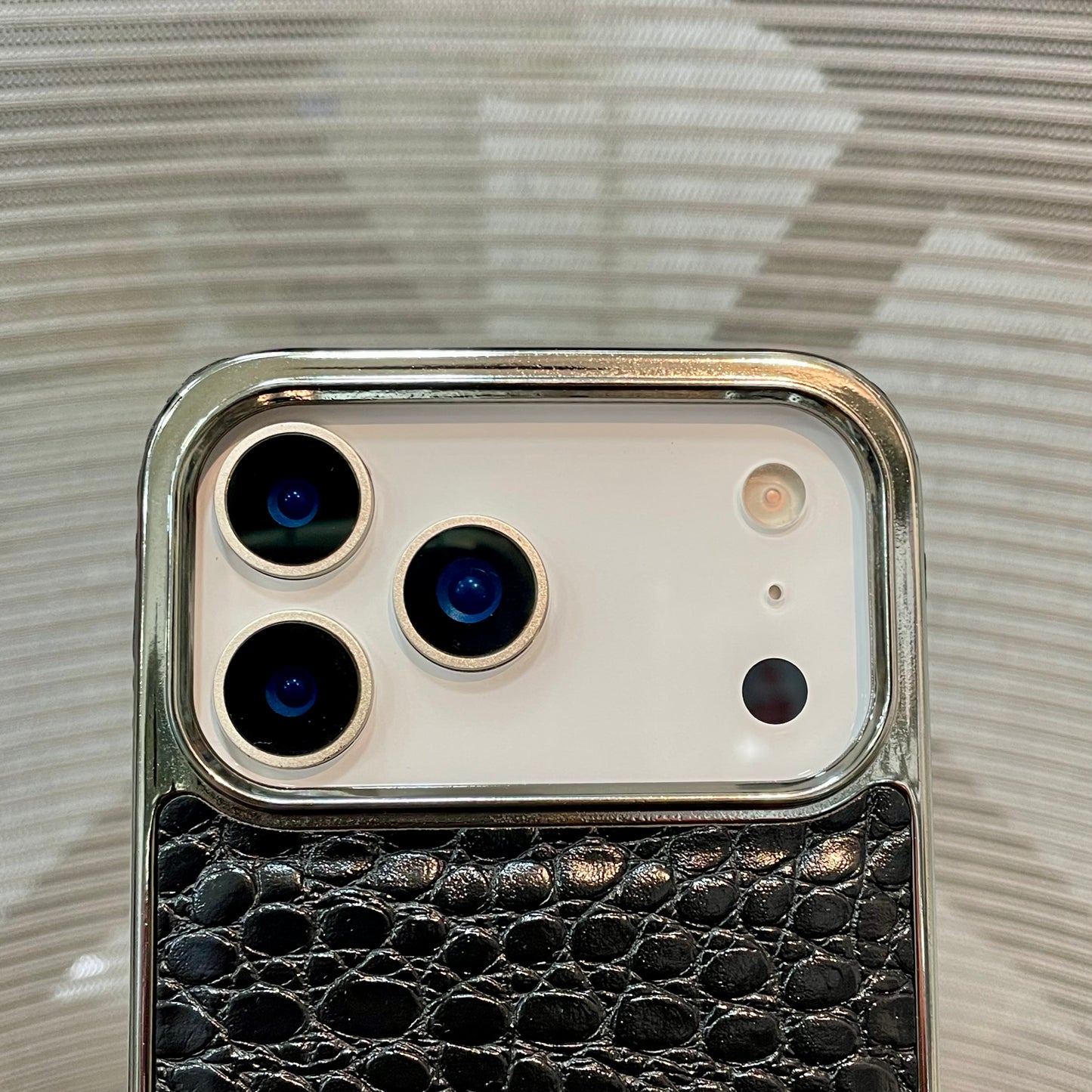 Leather Logo iPhone 17 Pro Max Case