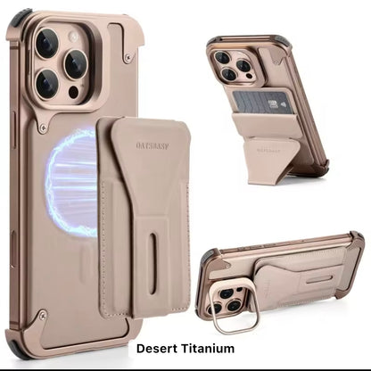 All-in-One - Leather & Metal MagSafe iPhone Case