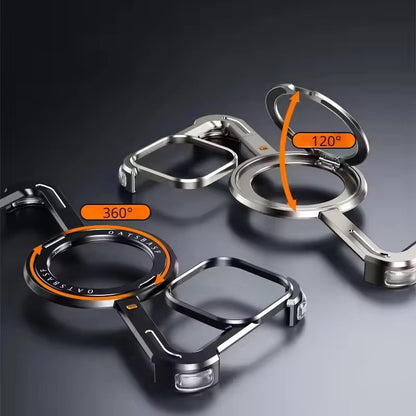 Z Shaped Metal Magsafe Bumper Case with Stand for iPhone