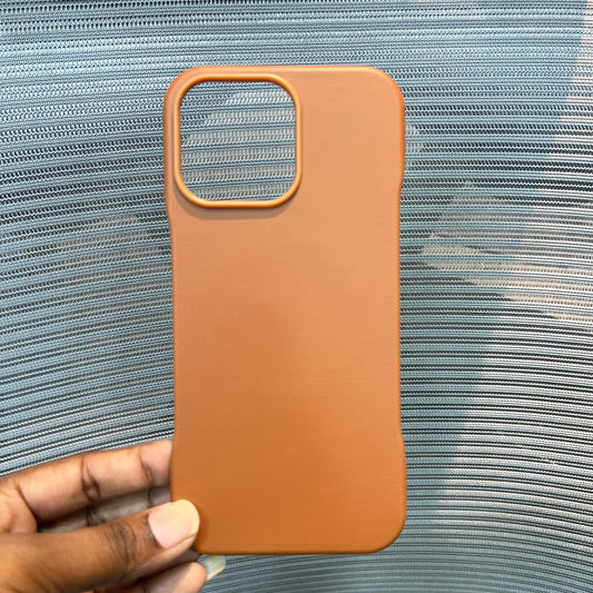 Leather Slim Frame iPhone 16 Pro Max Case