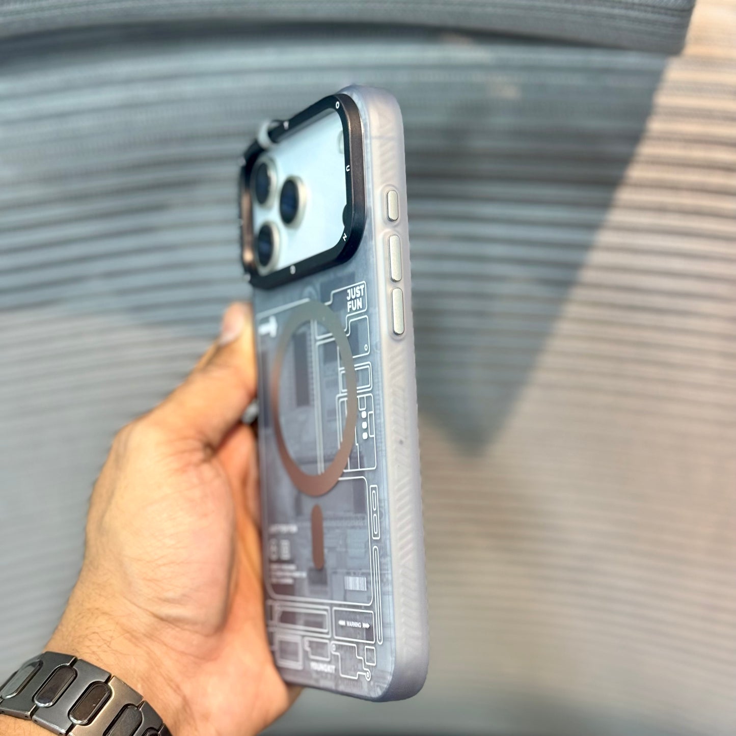 Grey TechSeries MagSafe iPhone 17 Pro Case