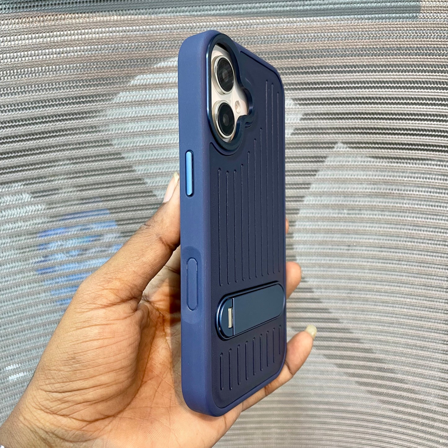 StripeVault Stand iPhone 17 Case