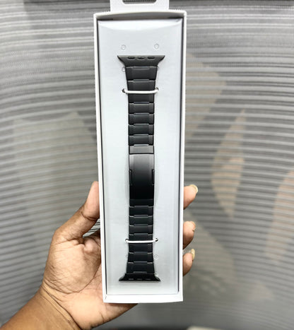DualTone Metal & Silicone Hybrid iWatch Strap