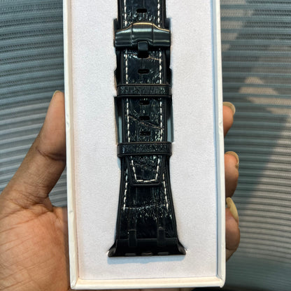 Premium Leather Stitch Apple iWatch Strap