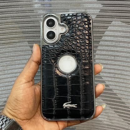 Leather Logo iPhone 17 Case