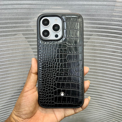 Emboss Luxe Leather iPhone 16 Pro Max Case