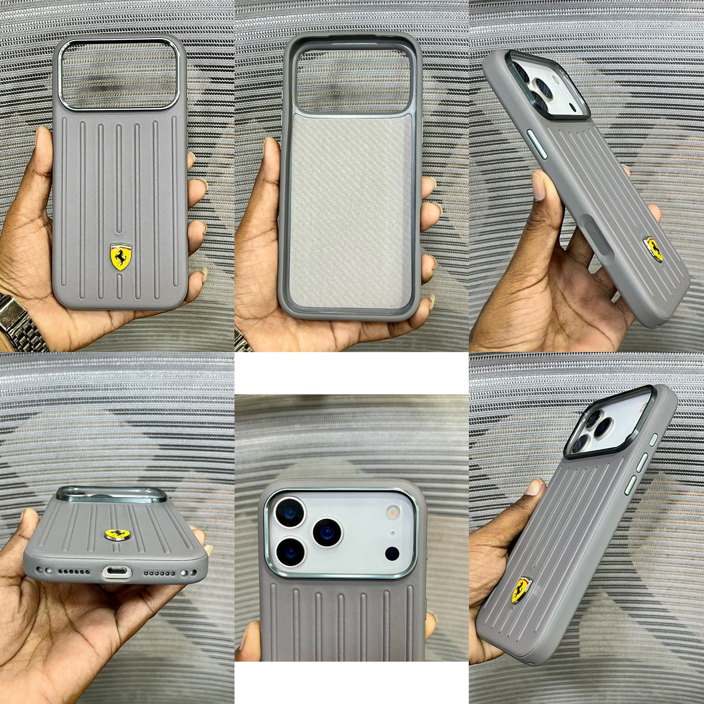Leather Racing Logo iPhone 17 Series Case