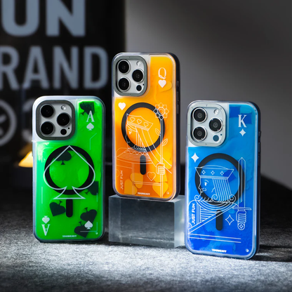 Card Designed Radium Magsafe Case for iPhone 15 Series