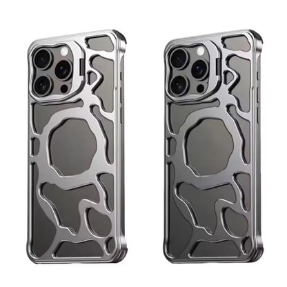 Premium Metal Case With Stand for iPhone