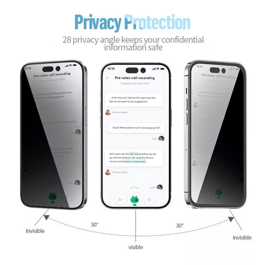 Gorilla Matte With Privacy Tempered Glass iPhone