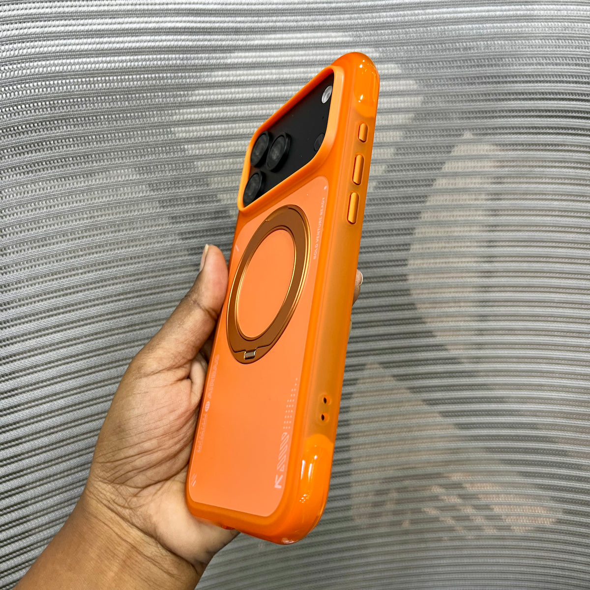 Premium AirBag Anti-Collision Metal Stand iPhone Case