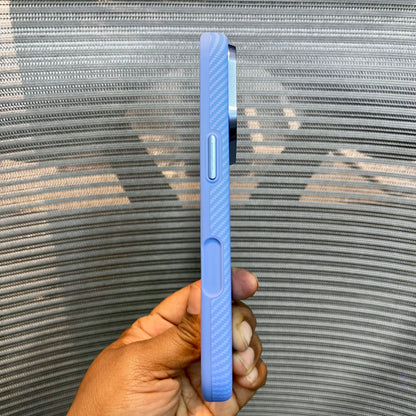 Carbon Fiber Small Stripe Wave Texture iPhone Case
