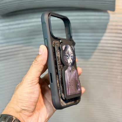 FurEver MagSafe iPhone 17 Pro Max Wallet Stand Case