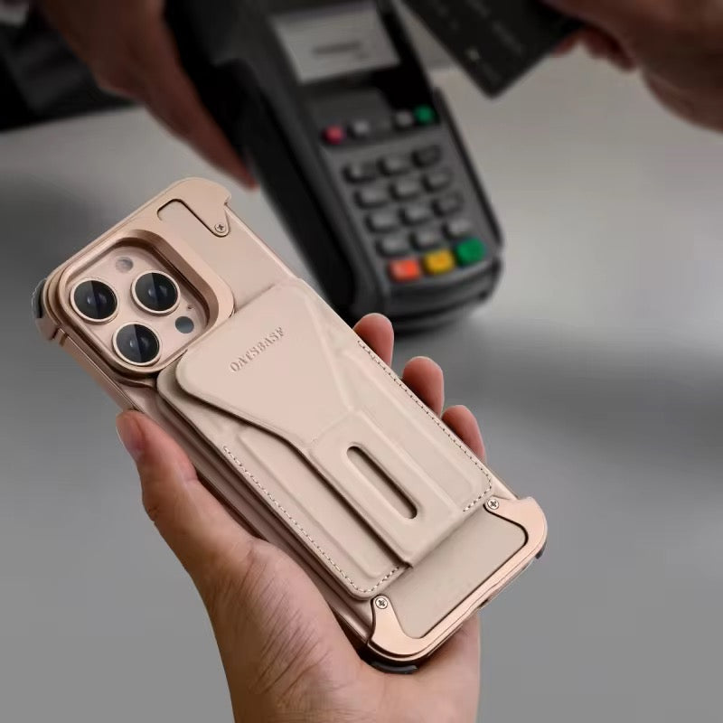 All-in-One - Leather & Metal MagSafe iPhone Case