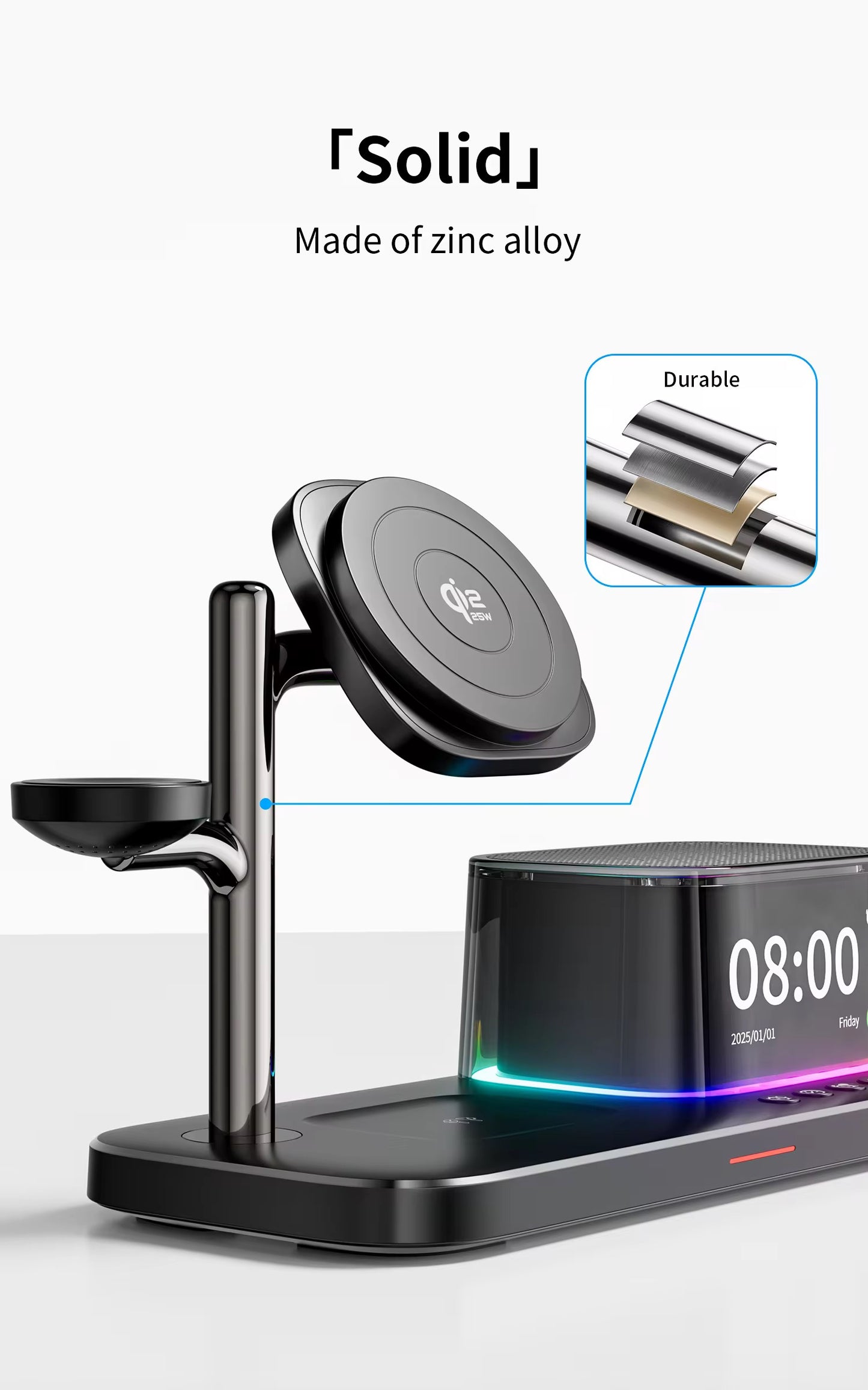 AuraDock 5-in-1 Wireless Charging Station