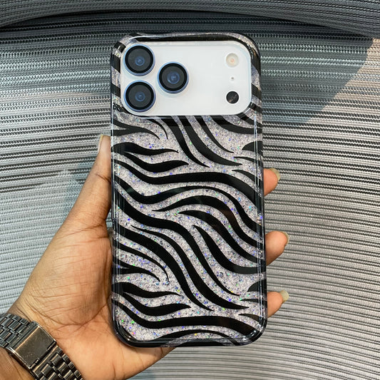 ZebraLuxe Glitter iPhone 17 Pro Case
