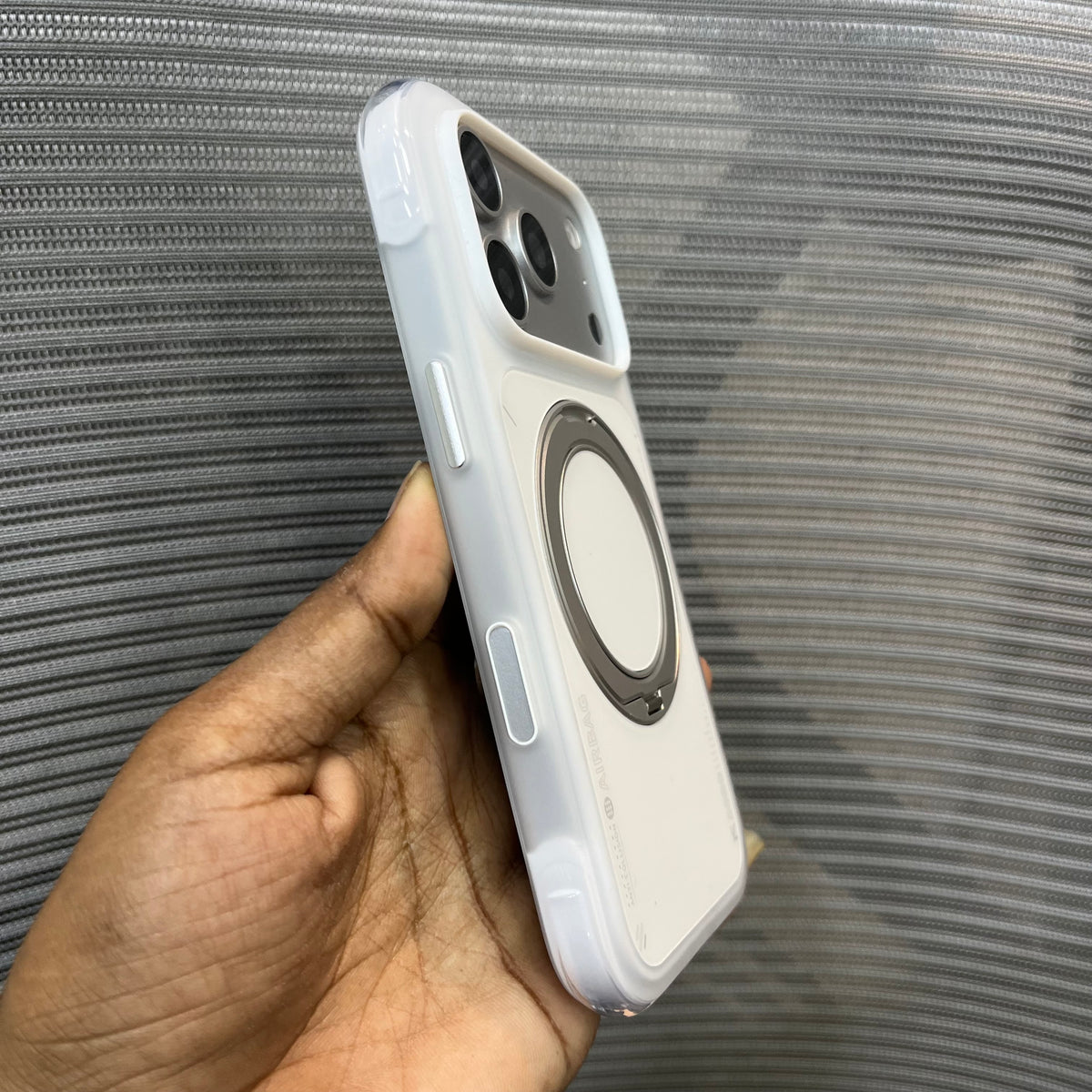 Premium AirBag Anti-Collision Metal Stand iPhone Case