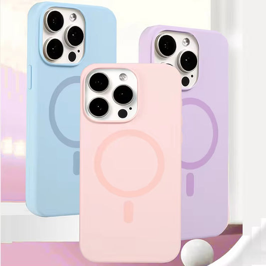 Silicone MagSafe Hard Case for iPhone