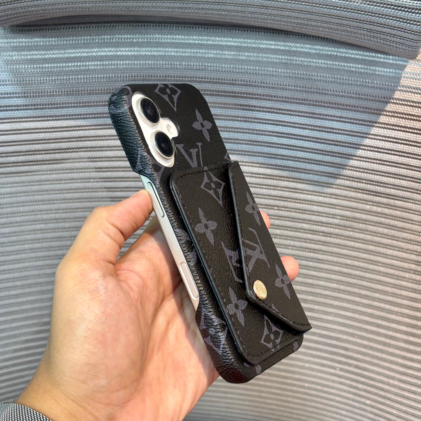 LuxeSnap Leather Wallet Case