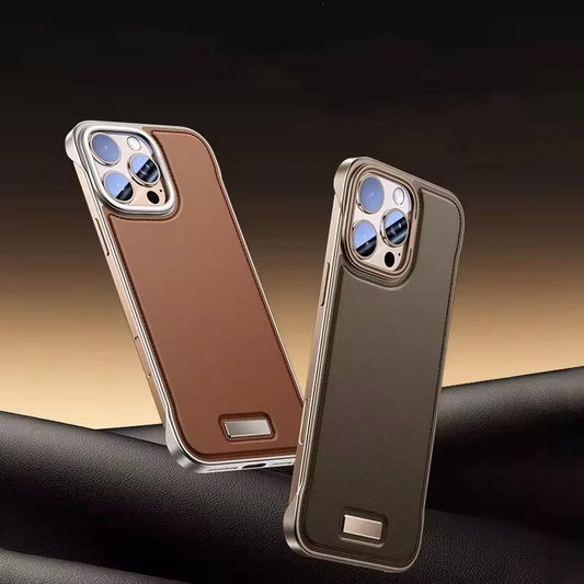Premium Leather Hard MagSafe Case for iPhone