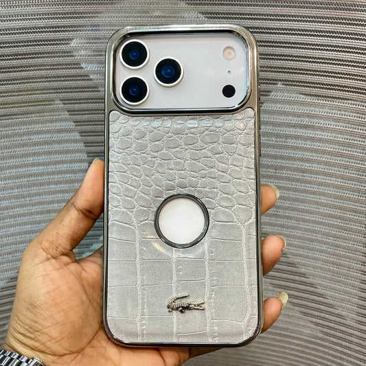 Leather Logo iPhone 17 Pro Case