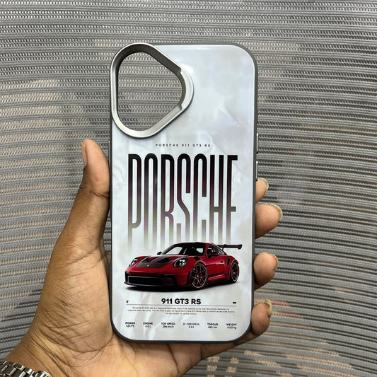 Glossy Car Print Protective iPhone 17 Case