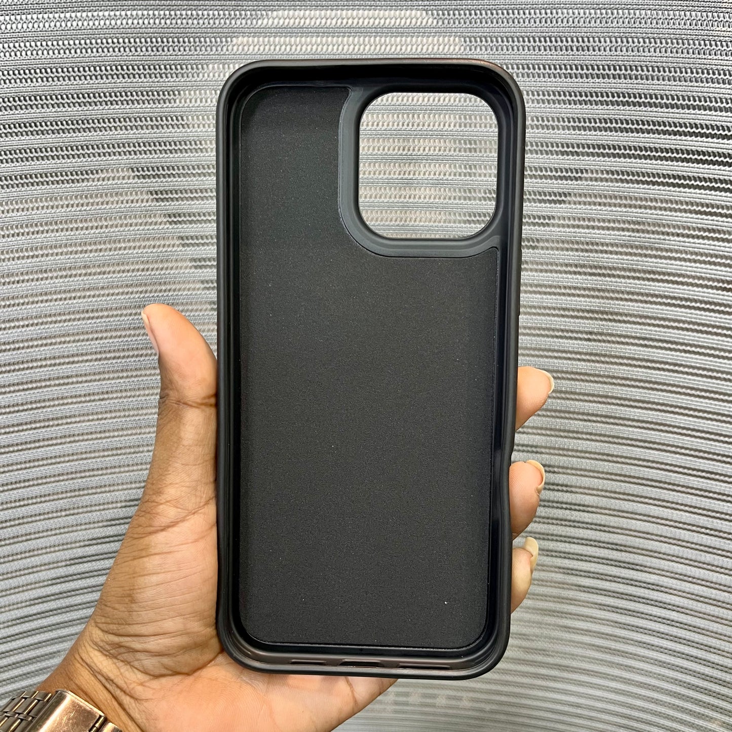 Emboss Luxe Leather iPhone 16 Pro Max Case