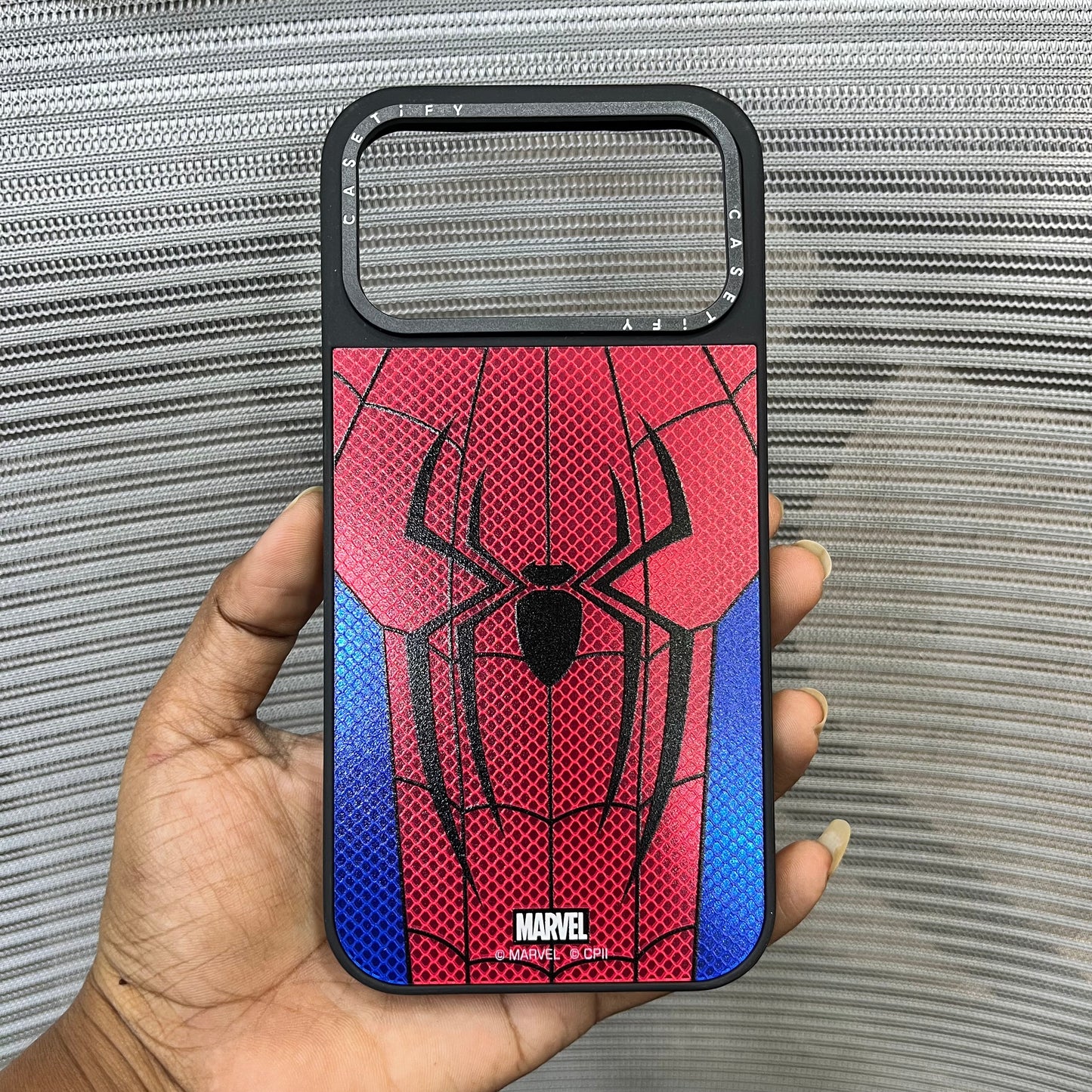 Embossed Spider Printed  iPhone 17 Pro Case