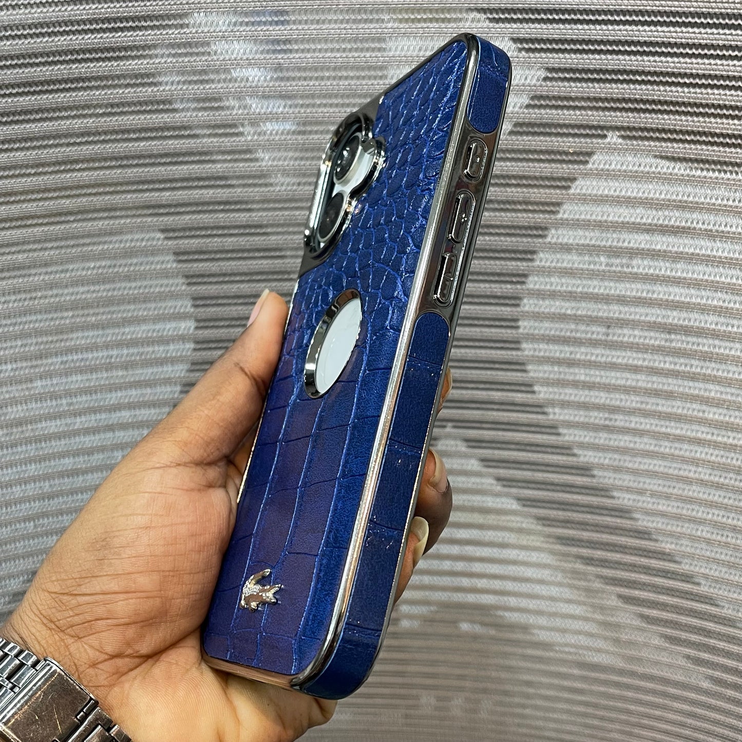 Leather Logo iPhone 17 Case