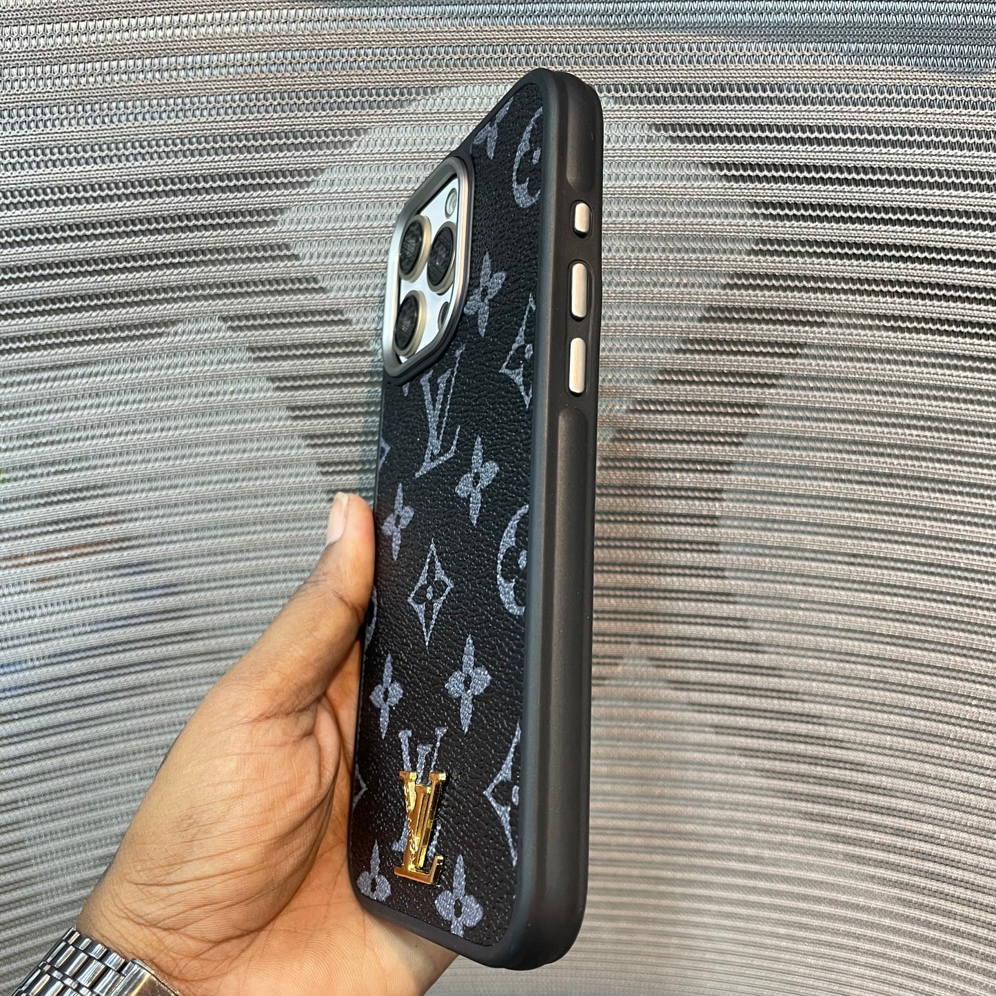 LogoLuxe Leather iPhone Case