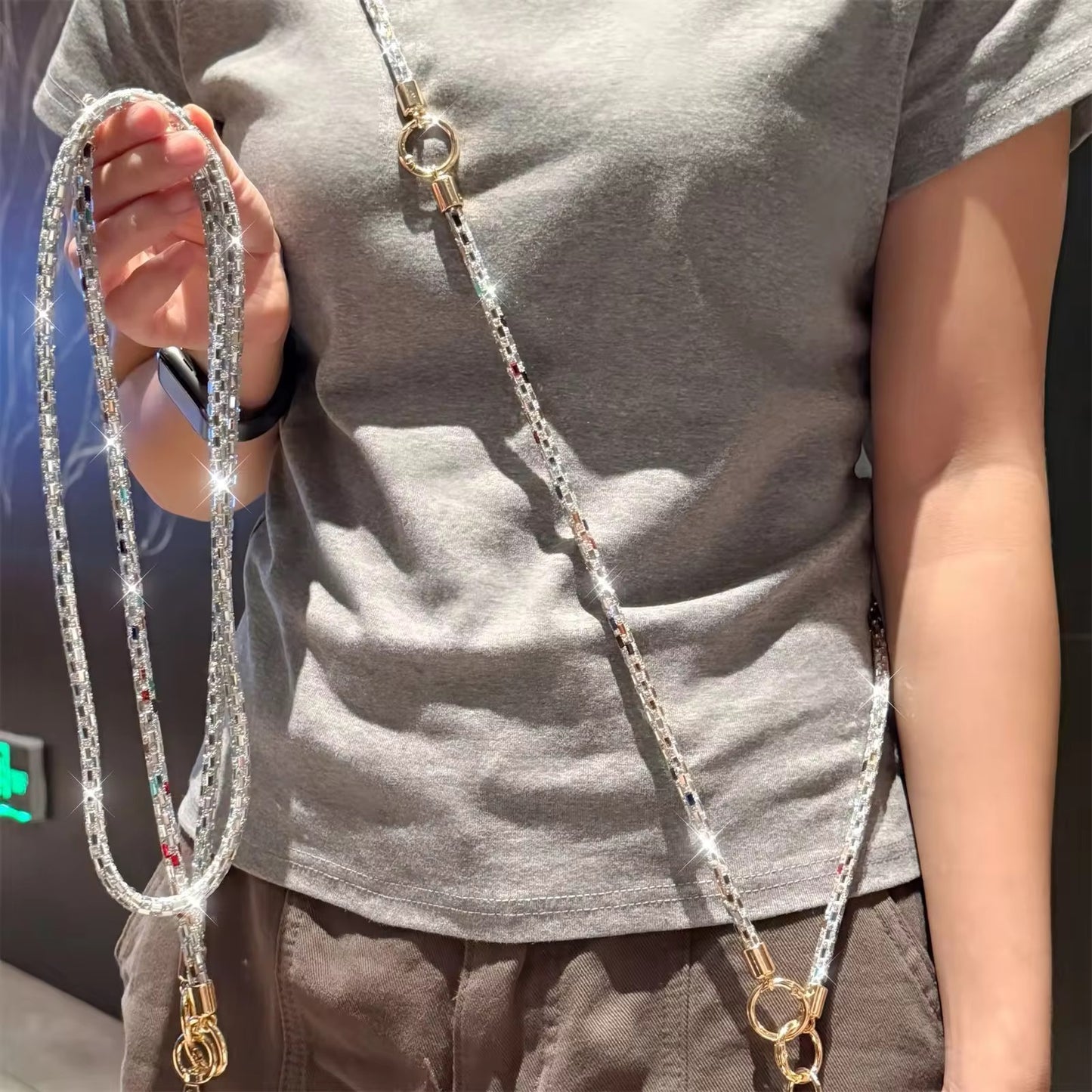 2-in-1 Diamond Glossy Phone & Bag Charm