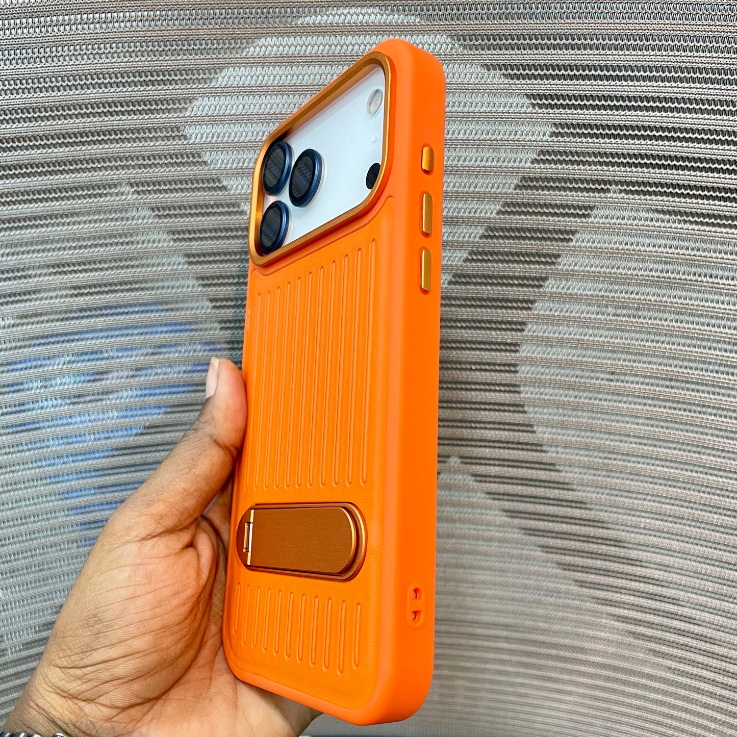 StripeVault Stand iPhone 17 Series Case