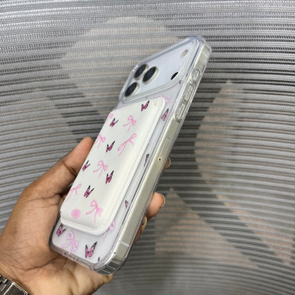 Bow Print MagSafe Wallet iPhone 17 Pro Max Case
