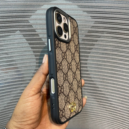 LogoLuxe Leather iPhone Case