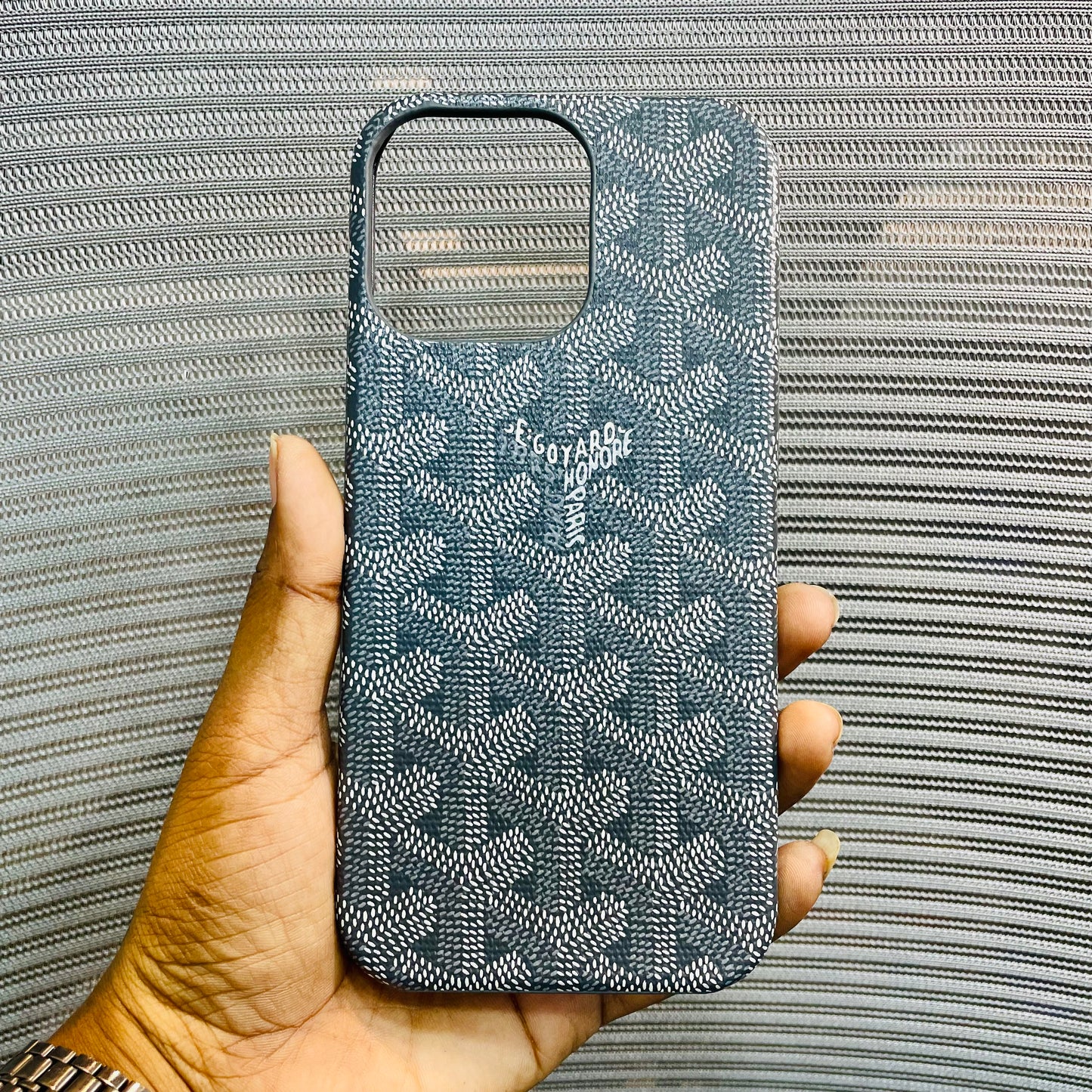 Luxe Printed Inner Fur iPhone 16 Pro Max Case