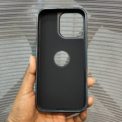 Leather Logo iPhone 16 Pro Max Case