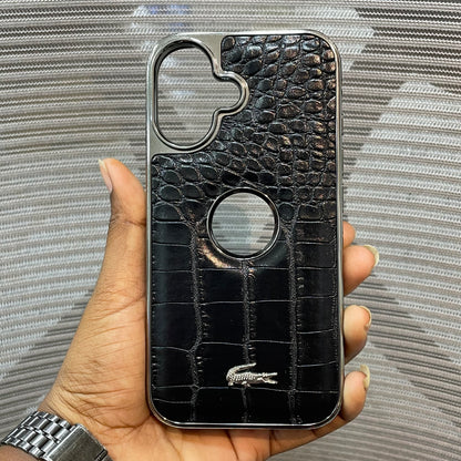 Leather Logo iPhone 17 Case